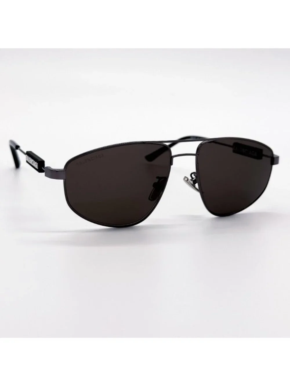 NEW BALENCIAGA BB0115S 001 SUNGLASSES BLACK PILOT UNISEX EYEWEAR BALENCIAGA
